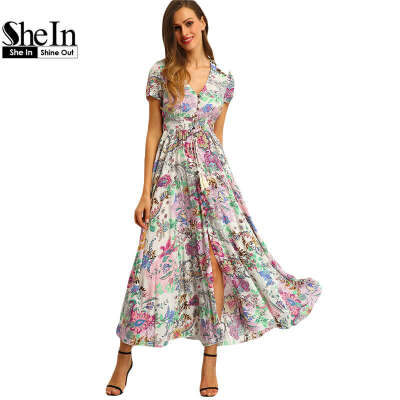 Beautiful Floral Maxi Dress | DealBola.com