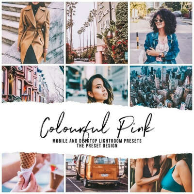 COLOURFUL PINK – 5 Lightroom Presets