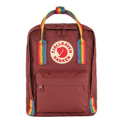 Рюкзак Fjallraven Kanken Mini Ox Red - Rainbow Pattern (326-907) - смотреть описание!