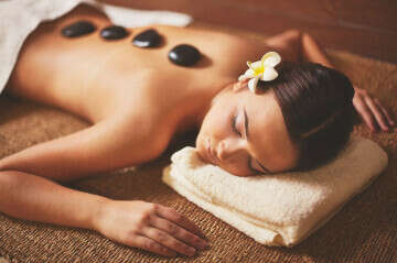 «Stone Massage», массаж горячими камнями на основе массажа с аргановым маслом