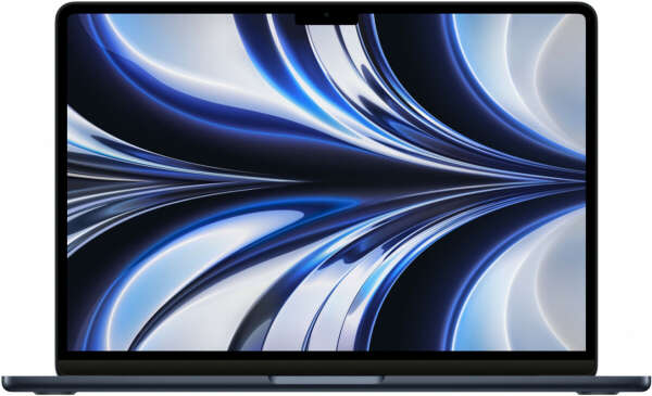 Apple MacBook Air 13" (M2, 8C CPU/8C GPU, 2022), 8 ГБ, 256 ГБ SSD, «полуночный черный» или серебристый