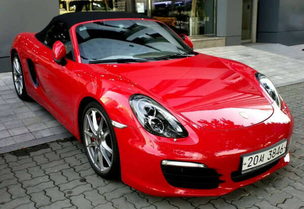 Red Porsche Boxster