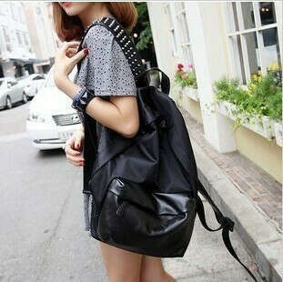 2013 new casual Fan rivets Korean version of men and women backpack bag computer bag bag influx of students-in Backpacks from Luggage & Bags on Aliexpress.com