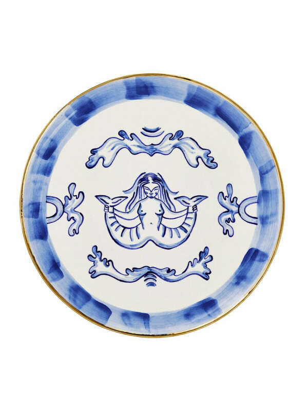 Керамическая тарелка "Ceramic plate with a siren" от gunia project