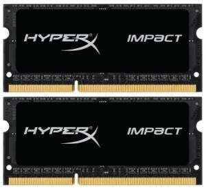 Память SODIMM 204 pin DDR3 PC12800 16GB Kingston HyperX Impact 2X8192 HX316LS9IBK2/16 CL9Код: 139009