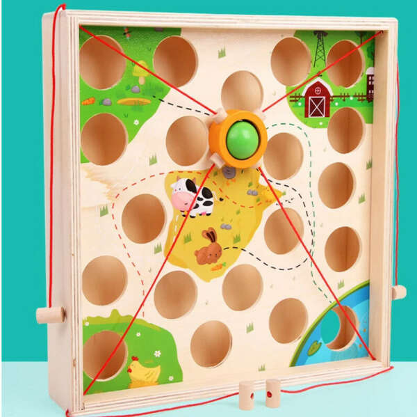 Деревянная игрушка Игра «Точность», развивающие товары для детей.