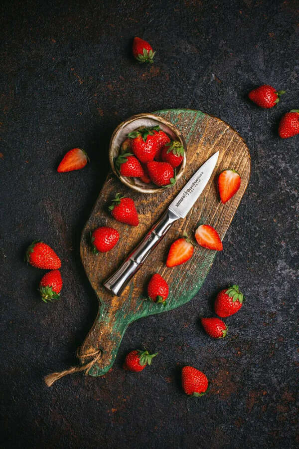 Овощной нож кухонный Samura BAMBOO 80мм SBA-0010