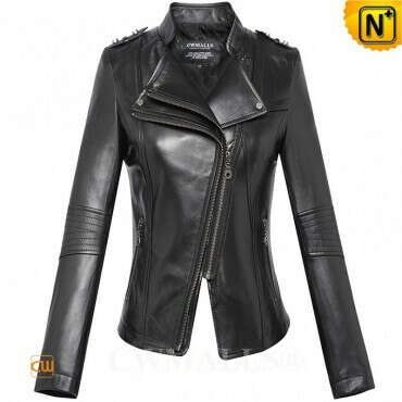 CWMALLS® Designer Fitted Leather Jacket CW607021