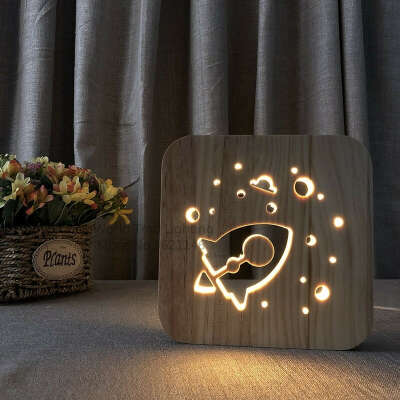 3D Wooden Lamp