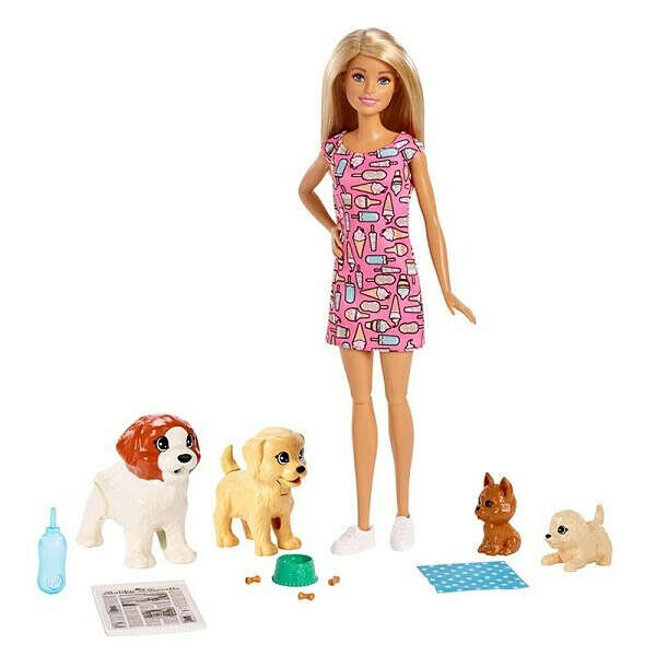 Купить Mattel Barbie FXH08 Барби и щенки в интернет-магазине Toy.ru