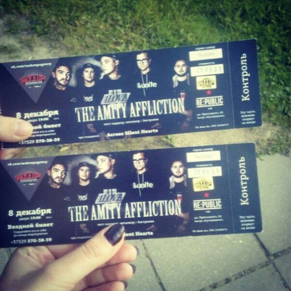 Билет на концерт The Amity Affliction