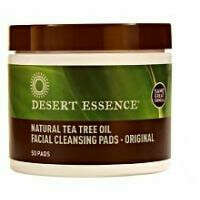 Очищающие диски для лица Desert Essence с маслом чайного дерева "Natural Tea Tree Oil Facial Cleansing Pads"