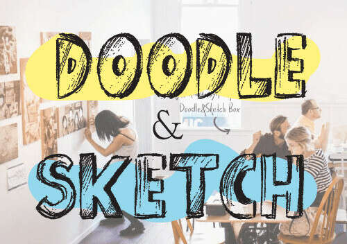 Коробочка с художественными материалами Doodle&Sketch Box (маркеры)