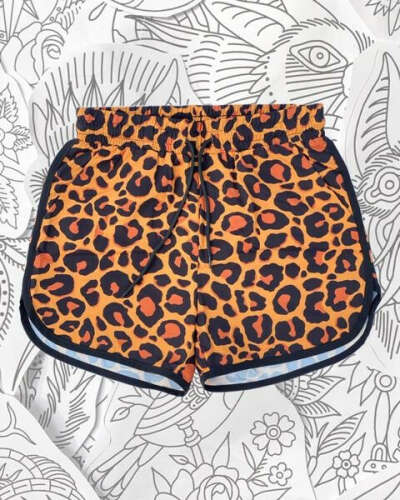 Leopard High Waist Shorts