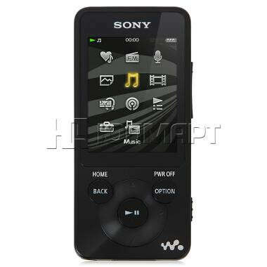 mp3 плеер 8Gb Sony Walkman NWZ-E584/B, черный