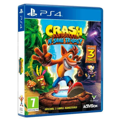 Видеоигра для PS4 . Crash Bandicoot N&#039;sane Trilogy