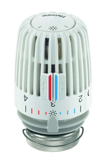 Heimeier Thermostatkopf K – Behördenausführung mit eingebautem Fühler und ohne Nullstellung