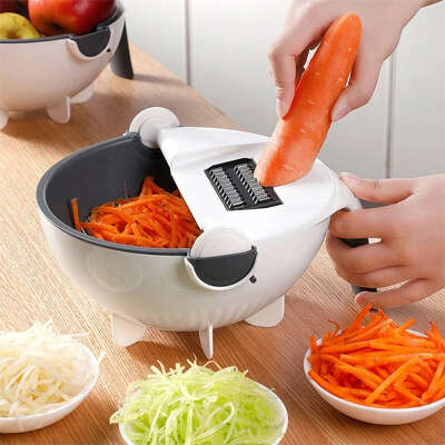 Magic Multifunctional Rotate Vegetable Cutter With Drain
