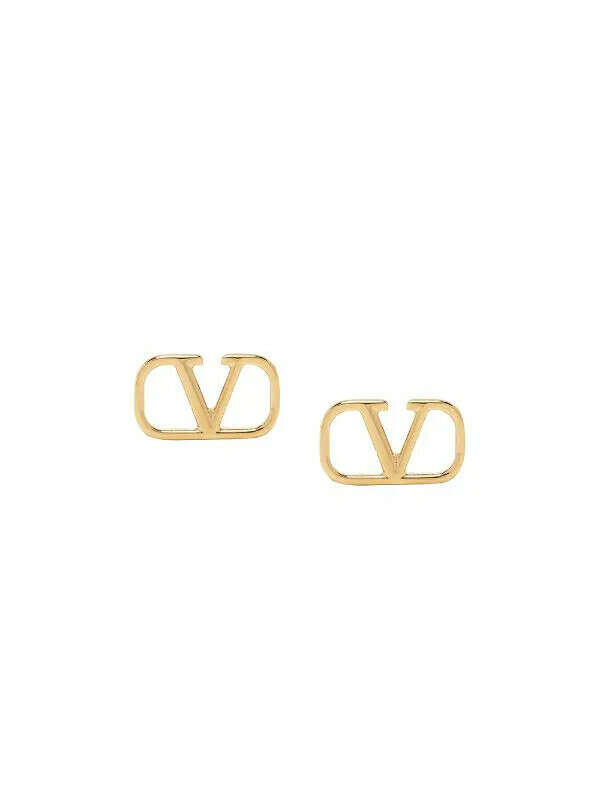 Valentino Garavani — серьги-гвоздики с логотипом VLogo Signature