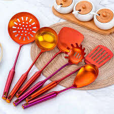 Orange Kitchen Utensils Set
