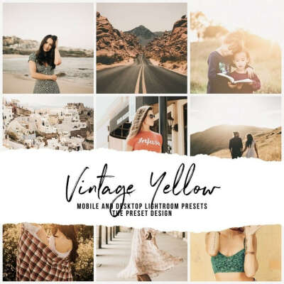 VINTAGE YELLOW – 5 Lightroom Presets