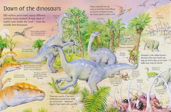 Книга про динозавриков на англ