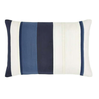 Декоративная подушка в синюю и белую полоску CATALINA ROYAL BLUE