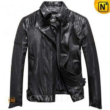 CWMALLS® Designer Quilted Washed Leather Jacket CW816102