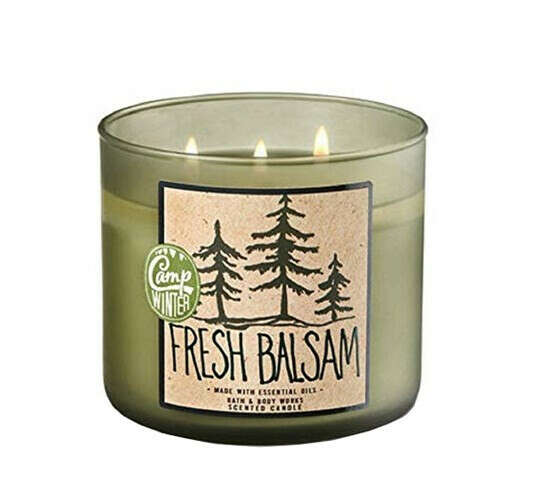 Fresh Balsam Candle, Bath & Body Works