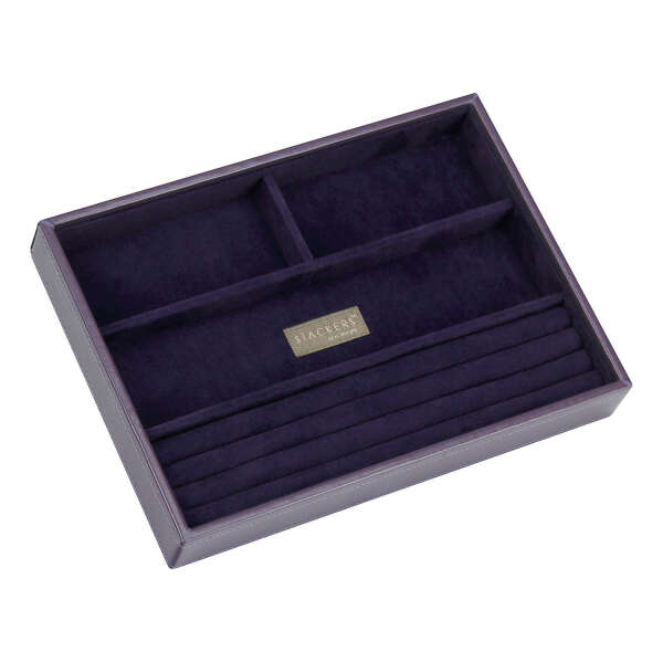 Stackers Jewellery 4-section Tray, Purple