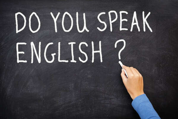 "I speak English!"