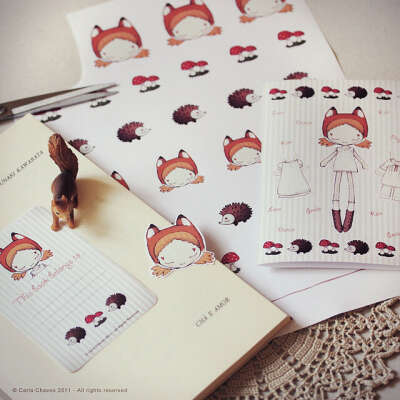The Happy Little Fox printable stationary