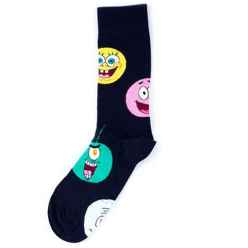 Носки Happy Socks x SpongeBob - Circle Of Friends | sockclubmoscow-ru