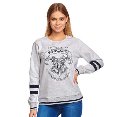 Harry Potter - Ik heb gestudeerd aan Hogwarts Dames Sweater grijs