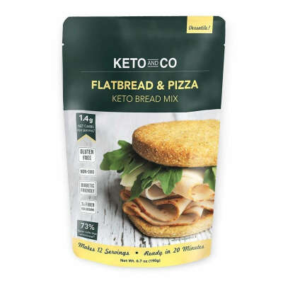Keto and Co&#039;s Keto Flatbread & Pizza Bread Mix