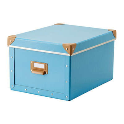 ФЬЕЛЛА Коробка с крышкой - синий  - IKEA