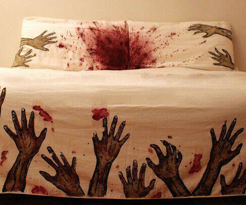 Zombie attack bed covers