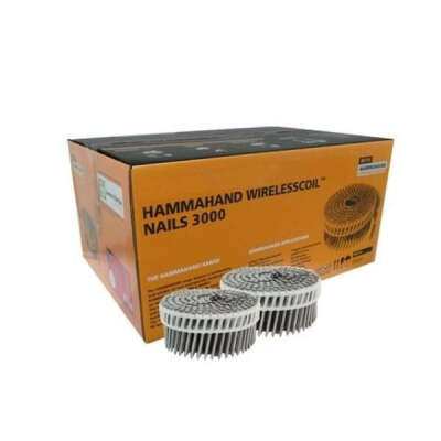 ECKO HAMMAHAND GALVANISED COIL NAILS ROUND HEAD 60MM X 2.8 (3000 PACK)