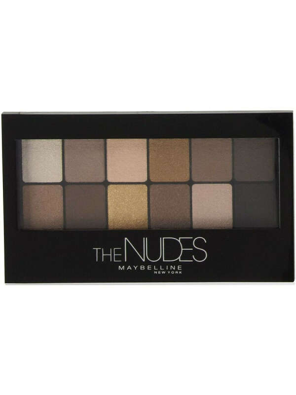 Палетка теней для век "Nudes", натуральные оттенки, 9,6 г, Maybelline New York