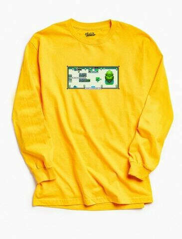 Born Faded Gold Yellow Long Sleeve Shirt