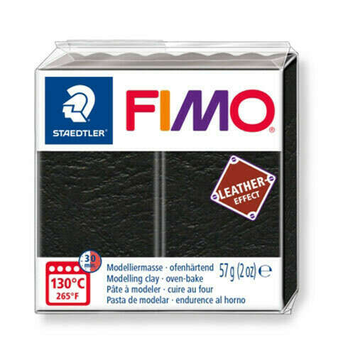 "FIMO" Leather-Effect полимерная глина 57 г 8010-909 черный купить за 239,00 ₽ в интернет-магазине Леонардо