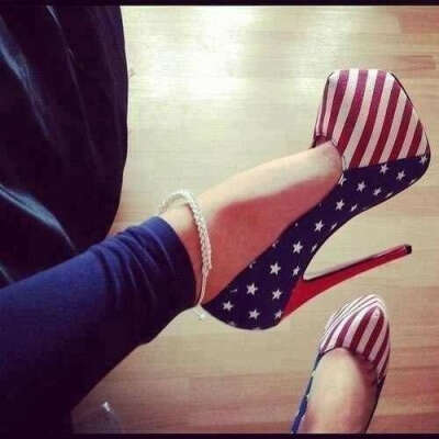 Туфли с американским флагом