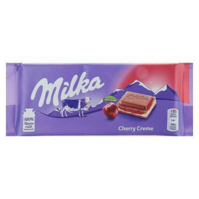 Молочный шоколад Milka Cherry Chocolate с вишней, 100 г