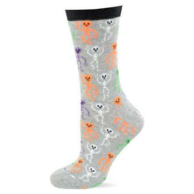 Hot Sox Dancing Skeletons Crew Sock