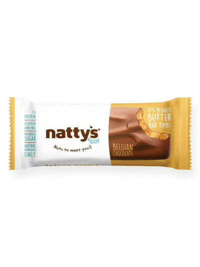 Шоколадный батончик Nattys&Go!® Peanut с арахисовой пастой, покрытый молочным шоколадом