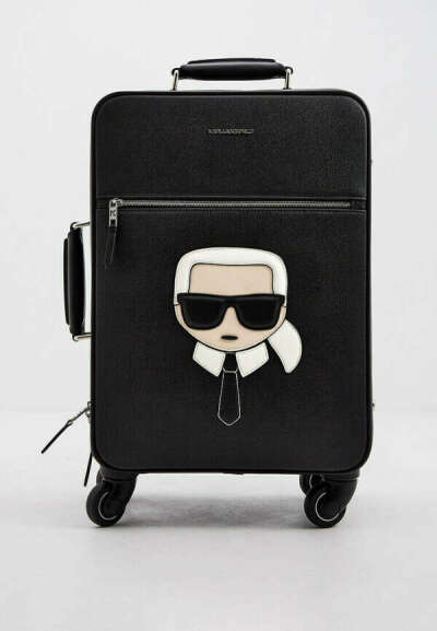 Чемодан Karl Lagerfeld IKONIK, цвет: черный, KA025BWJSJY7 — купить в интернет-магазине Lamoda