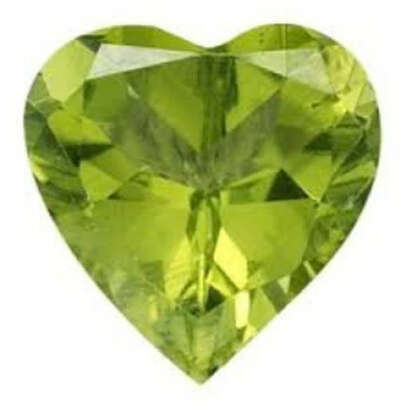 Natural Semi-Precious Stones, Peridot Heart  | Gems Arcade