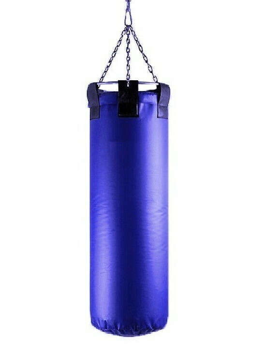 Боксерский мешок синей или зеленый.