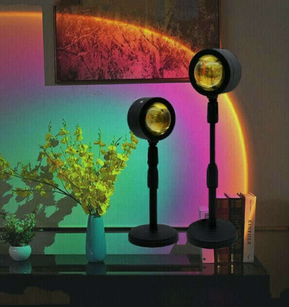 Лампа проектор заката RGB
