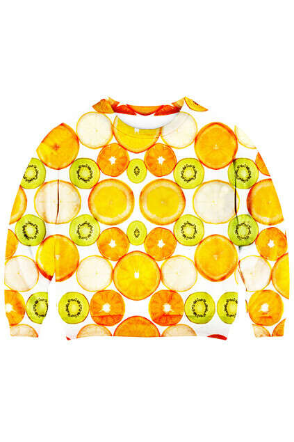 Fruit Platter Print Sweatshirt